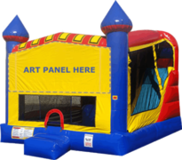 Large Castle Combo Dry with Slide and Basketball Hoop Large Castle Combo Dry with Slide and Basketball Hoop