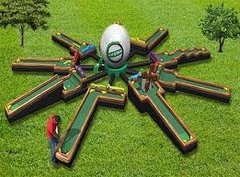 9 HOLE INFLATABLE MINATURE GOLF 9 HOLE INFLATABLE MINATURE GOLF