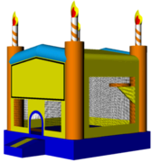 Birthday Cake 13x13 Fun House Birthday Cake 13x13 Fun House