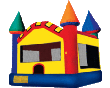 a Castle Rainbow 13x13 Bouncer a Castle Rainbow 13x13 Bouncer
