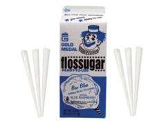 Blue Cotton Candy Sugar - 50 extra servings with 50 extra cones Blue Cotton Candy Sugar - 50 extra servings with 50 extra cones