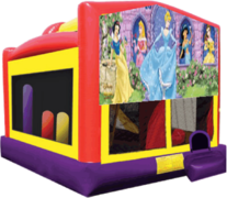 Disney Princess Combo Obstacle Course Bounce House 20x16 with Slide, Basketball Hoop and Tunnel Disney Princess Combo Obstacle Course Bounce House 20x16 with Slide, Basketball Hoop and Tunnel