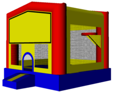 a Fun House 13x13 Bouncer a Fun House 13x13 Bouncer