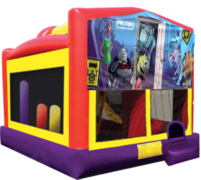 Monsters Inc Combo Obstacle Bounce House 20x16 with Slide and Hoop Monsters Inc Combo Obstacle Bounce House 20x16 with Slide and Hoop