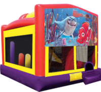 Nemo Large Combo Obstacle Course Bounce House 20x16 with Slide and Hoop Nemo Large Combo Obstacle Course Bounce House 20x16 with Slide and Hoop