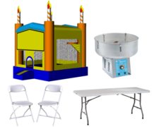 Birthday Cake 13x13 Deal with Cotton Candy Machine and 16 Chairs and 2 Tables Birthday Cake 13x13 Deal with Cotton Candy Machine and 16 Chairs and 2 Tables