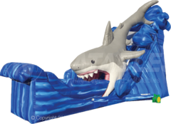Gigantic 20ft Tall SHARK Waterslide - 35 Feet Long Gigantic 20ft Tall SHARK Waterslide - 35 Feet Long