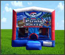 Pirate Fun House Patriotic 13x13 Bouncer Pirate Fun House Patriotic 13x13 Bouncer