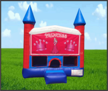 Princess Fun House Patriotic 13x13 Castle Bouncer Princess Fun House Patriotic 13x13 Castle Bouncer