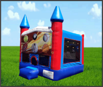 Sports Fun House Patriotic 13x13 Castle Bouncer Sports Fun House Patriotic 13x13 Castle Bouncer